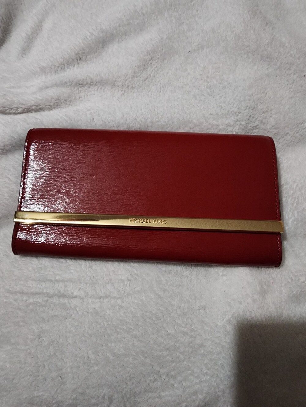 Michael Kors Red Patent Clutch